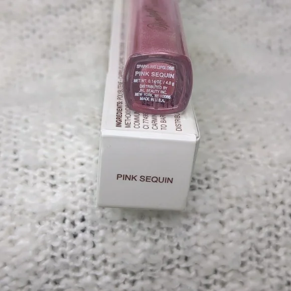Vintage by Jessica Liebeskind Sparkling Lip Gloss in Pink Sequin, 2.8g/0.10oz - Picture 6 of 11